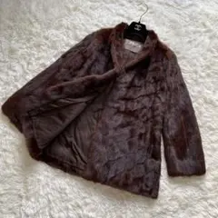 【美品】EMBA エンバ 毛皮 ファー コート L サイズ