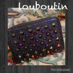 正規品★綺麗!LOUBOUTINクリスチャンルブタンラウンドコインケース。