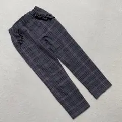 earth music&ecology チェックパンツ ウエストゴム 120cm