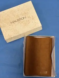 HALSTON スエード製本カバー ブラウン