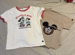 フタフタ　ミッキーマウス　140 バースデイ　2点　半袖　Tシャツ