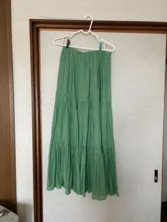 Mサイズ グリーン ロングスカート