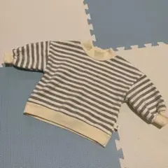 ボーダースウェット　裏起毛