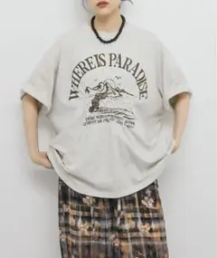 KBF シャーリングプリントTEE