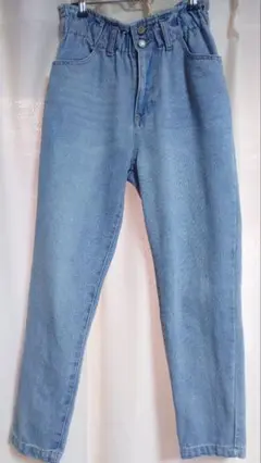 レディース　ボトムス　パンツ　ウエストゴム　デニム　ジーンズ　ジーパン
