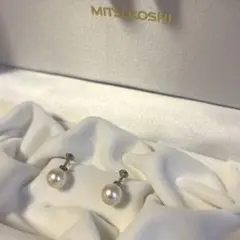 Mikimoto ミキモト K14 WG アコヤパール 真珠 8mm イヤリング