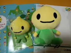 【未使用】全労済　ピットくんぬいぐるみ2点　クリアファイル4点