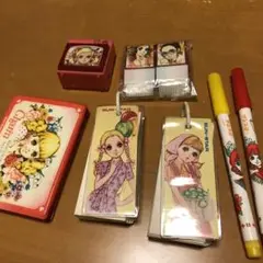 昭和レトロ 谷ゆきこ 単語帳 鉛筆削り 消しゴムセット