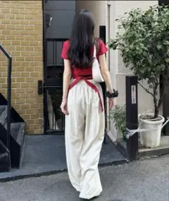 バックリボンコンパクトTシャツ
