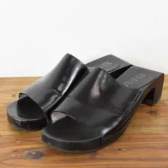 GUCCI グッチ レディース オープントゥ サンダル ミュール ウッドソール