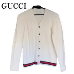 グッチ GUCCI ニットカーディガン シェリーライン 12 ストライプ 美品