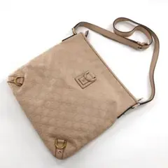 GUCCI グッチ アビー ショルダーバッグ シマ GG柄 ベージュ