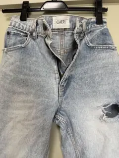 CHERI ダメージ加工 スキニージーンズ