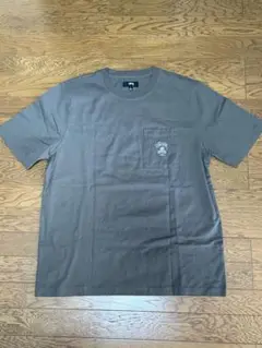 ブラウン Tシャツ 左胸ポケット付き
