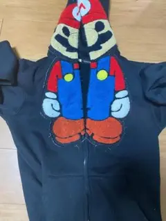 エイプ マリオ XL Super Mario x BABY MILO A Bathing Ape BAPE Full Zip Hoodie
