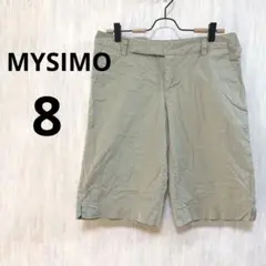 MYSIMO 【サイズ8】ストレッチ ショートパンツ カーキ レディース 古着