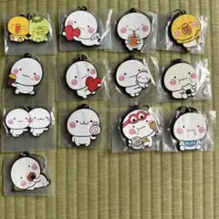 しろまるラバーマスコットキーホルダー