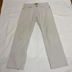 Burberry Black Label ホワイトコーデュロイパンツ
