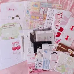 ☆大人気☆-♡かわいい梱包材セット♡- 韓国風 お得 シール ヘッダー 台紙