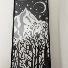 フクロウてぬぐい入り額
