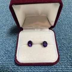 アメジストピアス