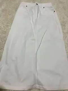 ホワイト コットンタイトスカート Mサイズ