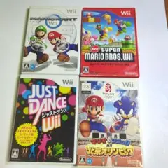 wiiソフト4枚セット　マリオ系他