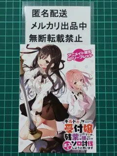 ギルドの受付嬢ですが　アニメイト限定特典４Ｐリーフレット　ギルます２　がおう