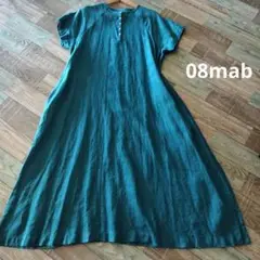 08mab ゼロハチマブ　たっぷりリネンワンピース