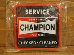 ラバーコースター　CHAMPION　プラグ　ガレージ　アメリカン　キッチン　新品