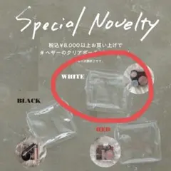 ヘザー ノベルティ クリアポーチ
