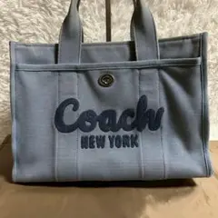 【人気商品】コーチ カーゴ トートバッグ ロゴ 大容量 A4 ターンロック