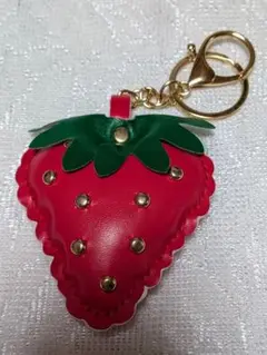 苺 いちご キーホルダー バッグチャーム 赤