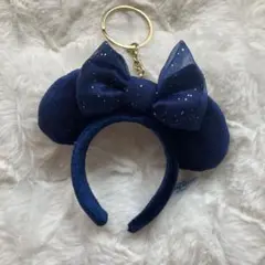 ディズニー　ミニカチューシャ　紺色