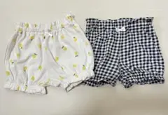 ベビー　70-80 かぼちゃパンツ2枚セット