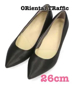 【未使用美品】オリエンタルトラフィック 跳べるパンプス 26cm ヒール5cm