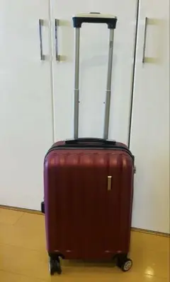 【ワインレッド】拡張可 Sサイズ スーツケース 機内持ち込み可 キャリーケース
