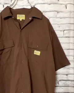 SMITH'S AMERICAN 半袖 ワークシャツ ブラウン