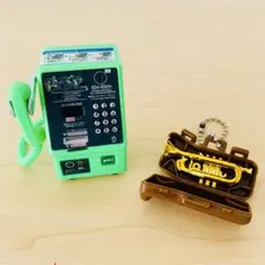 ミニチュア アナログ公衆電話機 トランペット ガチャガチャ