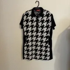marie claire ハウンドトゥースポロシャツ 3L