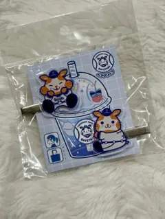 ベイスターズ　スターマン　青いクリームソーダ　ヘアクリップ　DB.スターマン