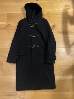 【未使用に近い】HYKE ダッフルコート ロング 3(L相当)ブラック定番人気✨ HYKE（ハイク）ダッフルコート 黒 サイズ:2(M位) レディース