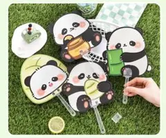✰新品✰うちわ パンダデザイン 可愛い 竹の子 ハニーコレクション プレゼント
