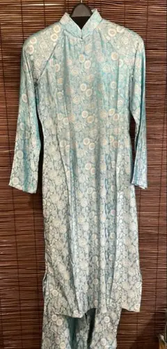 アオザイ　silk rayon サイズS