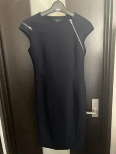 BERARDI ネイビー ジッパーワンピース