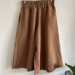 ￼ニコアンド　ブラウン ガウチョパンツ キュロット　フリーサイズ