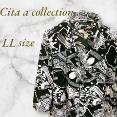 Cita a collection 7分袖シャツ 黒白