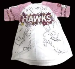 HAWKS ユニフォーム 花柄 ホワイト/ピンク