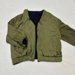レプシィム　LEPSIM 七分袖ブルゾン　リバーシブルジャケット　Vネック