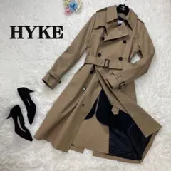 人気定番♡美品♡Lサイズ♡HYKE ハイク Aライン トレンチコート ライナー付